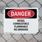 Signmission Diesel Combustible Flammable No Smoking Danger Sign, Plastic, 10in W x 7in L, 2PK OS-2PACK-DS-P-710-L-2529 - alternate 8